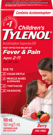 Children's Tylenol Age 2-11 100ml (Assorted Flavours)