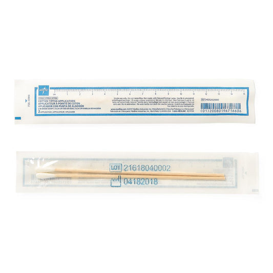 (10PK/CS) 100PK/BX STERILE COTTON TIPPED APPLICATORS (PACKS OF 2)