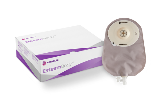 Esteem Body® Soft Convex One-Piece Urostomy Pouch - Box of 10