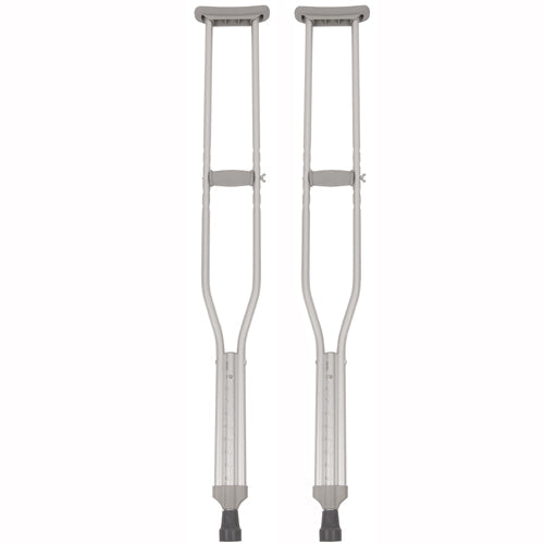 PR/1 PUSH -BUTTON CRUTCHES ,INCLUDING TIPS HANDGRIP ,UNDERARM PADS-ADULT 5'2"-5'10"