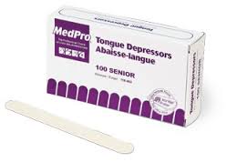 (CS50) BX/100 MEDPRO SENIOR TONGUE DEPRESSOR, WOOD