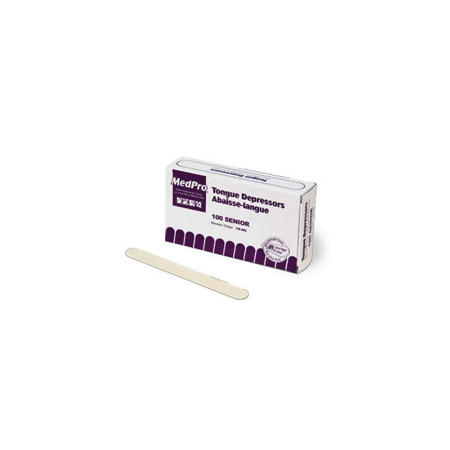 (CS/10) BX/250 NON STERILE TONGUE DEPRESSOR, WOOD, SENIOR