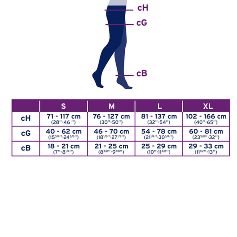 PR/1 JOBST OPAQUE WOMEN, PANTYHOSE, 20-30MMHG, MD, BLACK, CLOSED TOE