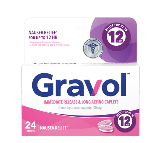 Gravol 12 Hour Relief - 24 Caplets