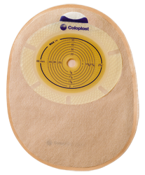 SenSura® One-Piece Closed Pouch, Opaque 7" (18cm), Convex Light, Stoma Opening 1-1/4" (31mm) - Box of 10