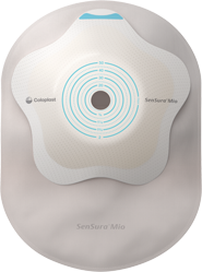 SenSura® One-Piece Mio Closed Pouch, Opaque with inspection window 7" (18cm), Concave, Stoma Opening 1" - 2" (25mm - 50mm) - Box of 10