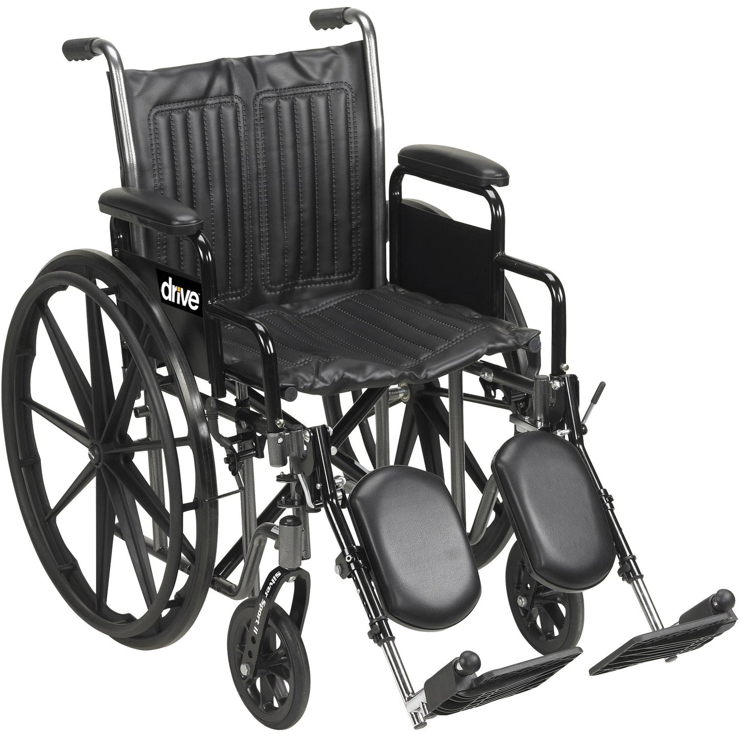 Silver Sport 2 Wheelchair, Detachable Desk Arms, Elevating Leg Rests, 20" Seat - 1 Each