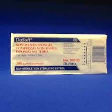 (CS10) DuSoft Non-Woven Non-Sterile Sponge 4-ply 4x8" BAG/200