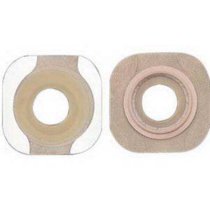 New Image Flat FlexWear Skin Barrier, Pre-Cut Stoma Opening 1-3/4" (44mm) Flange 2-1/4" (57mm) - Box of 5