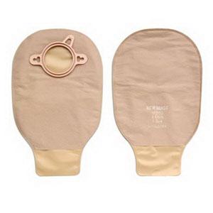 New Image Two-Piece Drainable Mini Pouch, Flange 1-3/4" (44mm), Beige 9" (23cm) - Box of 10