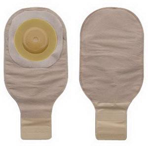 Premier One-Piece Drainable Pouch, Pre-Cut Stoma Opening up to 1-1/2" (38mm), Beige 12" (30cm), Lock 'n Roll Closure - Box of 5