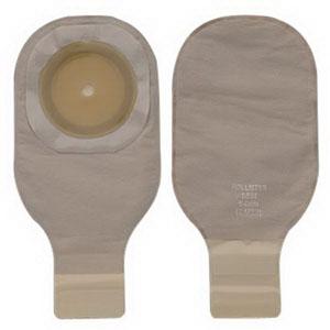 Premier One-Piece Drainable Pouch, Cut-to-Fit Stoma up to 2-1/2" (64mm), Beige 12" (30cm), Lock 'n Roll Closure - Box of 10