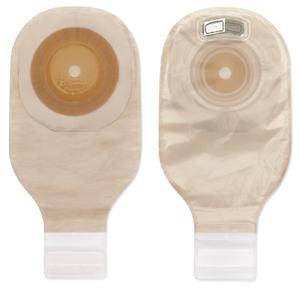Premier One-Piece Drainable Pouch, Pre-Cut Stoma Opening up to 1" (25mm), Transparent 12" (30cm), Lock 'n Roll Closure - Box of 5