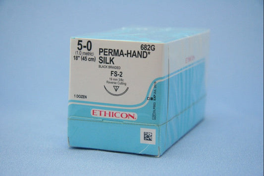 BX/12 SUTURE CUTICULAR SILK 5/0