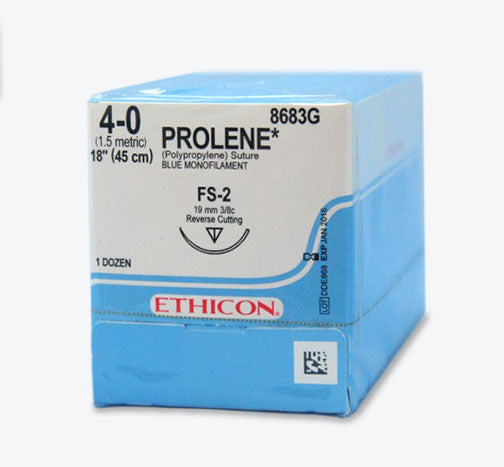 BX/12 SUTURE PROLENE 4/0