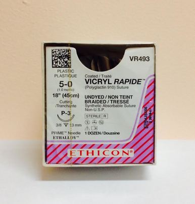 BX/12 SUTURE VICRYL 5/0 18 IN NDLE P-3