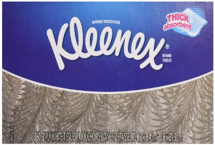 (CS/36) BOX/100 KLEENEX, 2 PLY, WHITE