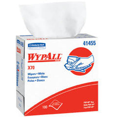 (CS10) PKG/100 WYPALL X70 WORKHORSE REINFORCED WIPES IN POP-UP BOX, WHITE 9.1IN X 16.8IN