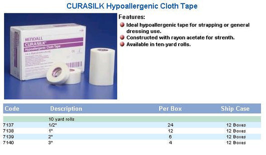 (CS40) EA/1 CURASILK CLOTH TAPE 3" X 10YRDS