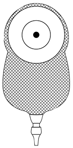 BX/10 ULTRALITE 1-PIECE UROSTOMY POUCH W/ SKIN SHIELD, SHALLOW CONVEXITY, E-Z DRAIN VALVE, TRANSPARENT, 1IN OPENING.