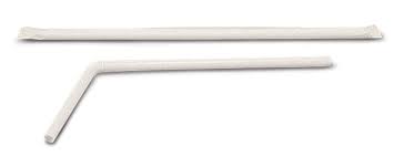 CS/1600 WRAPPED FLEXIBLE STRAW, 7 3/4IN