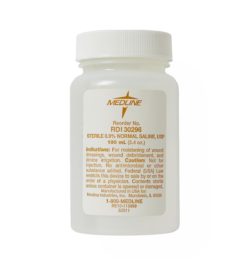 CS/48 NORMAL SALINE, SODIUM CHLORIDE 0.9%, FOR IRRIGATION AND SUCTIONING, SCREW TOP BOTTLE, 100ML, STERILE