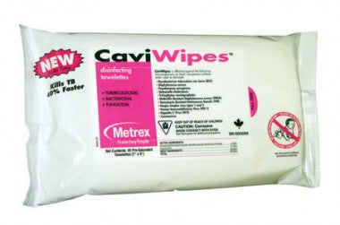 PK/45 CAVIWIPES DISINFECTING TOWELETTE FLAT PACK, 7IN X 9IN 3 MINUTE ACTION