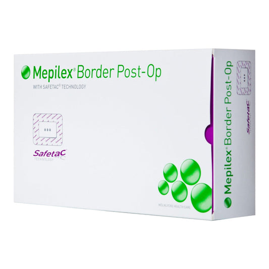 BX/10 DRESSING MEPILEX POST OP, SIZE 9CM X 10CM.