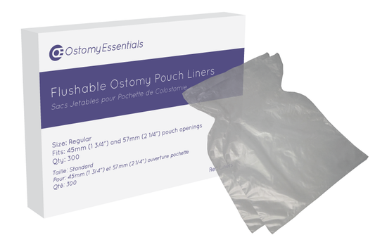 BX/100 FLUSHABLE POUCH LINERS, OPENING UP TO 57MM, SIZE 14.5CM X 20.5CM