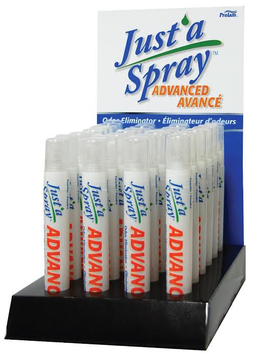 DISPLAY/1 JUST-A-SPRAY BABY POWDER SCENT, 9ML, CASE DISPLAY OF 24 UNITS