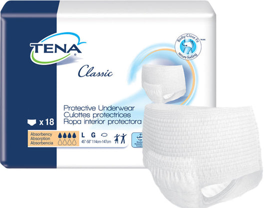 TENA® Classic Protective Incontinence Underwear, Moderate Absorbency, Large