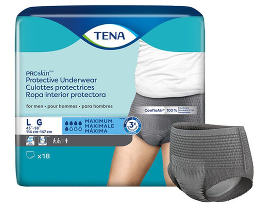 TENA® ProSkin⢠Protective Incontinence Underwear for Men, Maximum Absorbency, Large