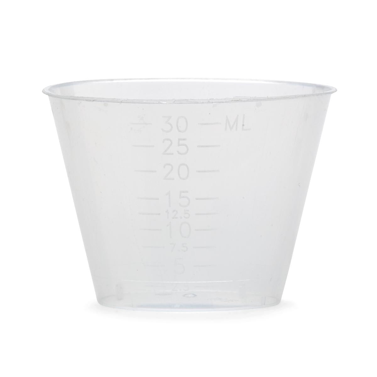 PK/100 GRADUATED PLASTIC MEDICINE CUPS, 1OZ