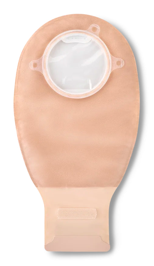 BX/10 NATURA PLUS DRAINABLE POUCH WITH INVISICLOSE TAIL CLOSURE SYSTEM AND WINDOW, NO FILTER, OPAQUE WITH TWO SIDED COMFORT PANEL, 70MM (2 3/4")