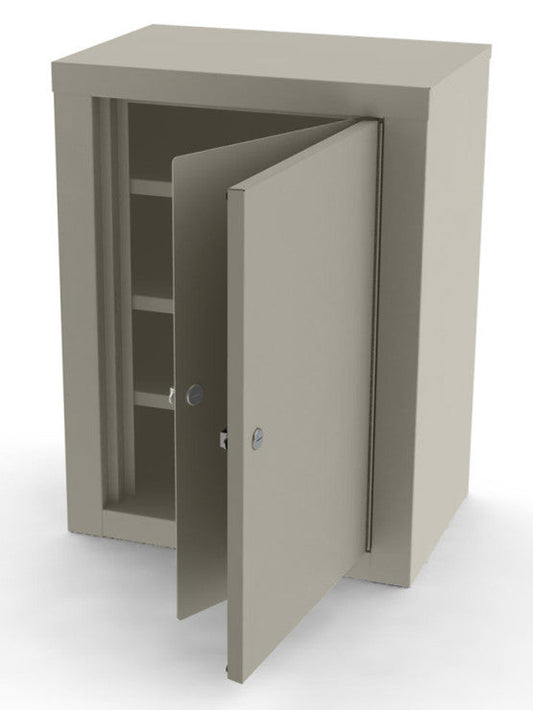 1/EA NARCOTIC LOCKER, DOUBLE DOOR,LOCK ON EACH DOOR,3 X ADJUSTABLE SHELVES, STEEL,COLOUR: ONYX