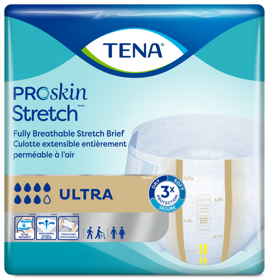 TENA® ProSkin™ Stretch Ultra Incontinence Briefs, Ultra Absorbency