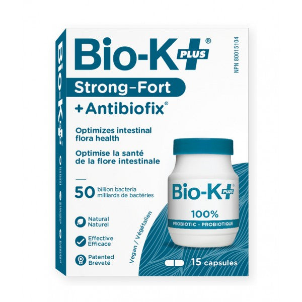 Bio-K+ Probiotic Capsules + Antibiofix - Strong 50 Billion