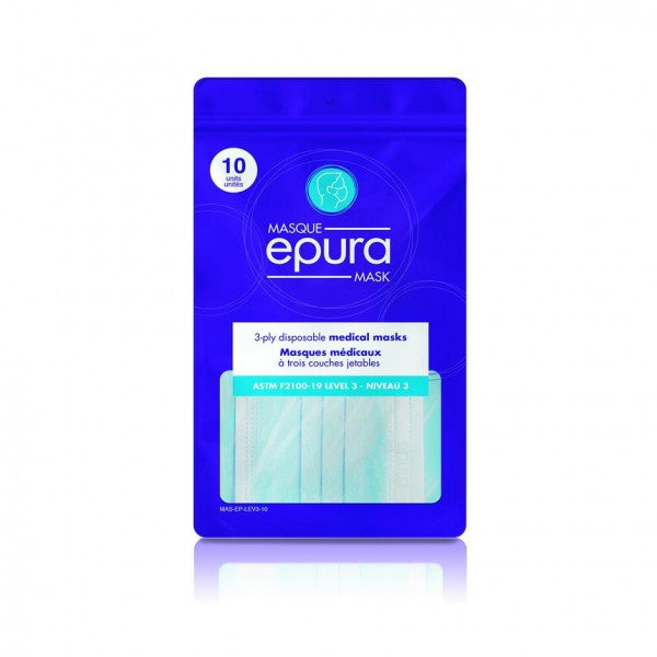 Epura Level 3 3-Ply Protective Masks - 10