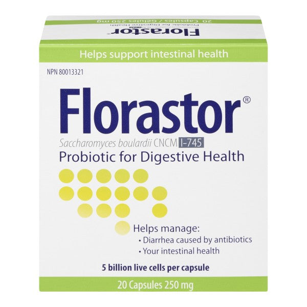 Florastor Probiotic For Digestive Health Capsules