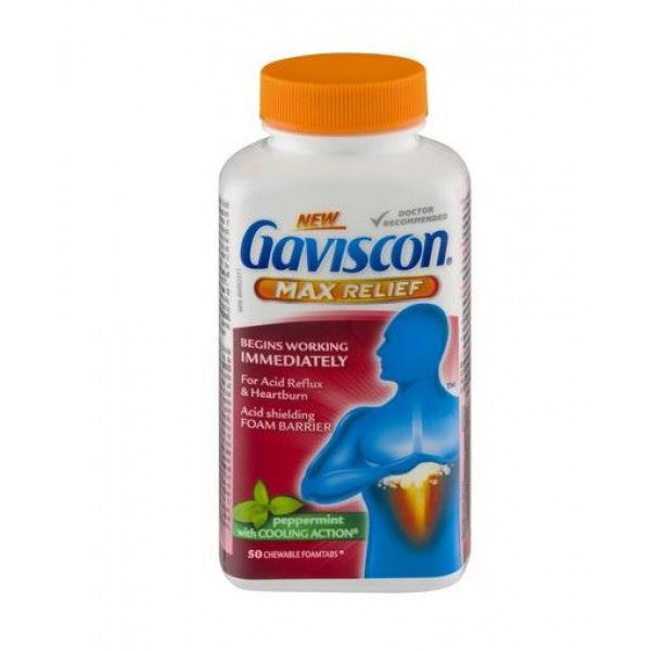 Gaviscon Max Peppermint Tablet