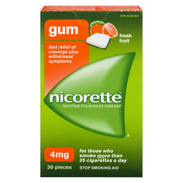 Nicorette Fresh Fruit Gum 4mg