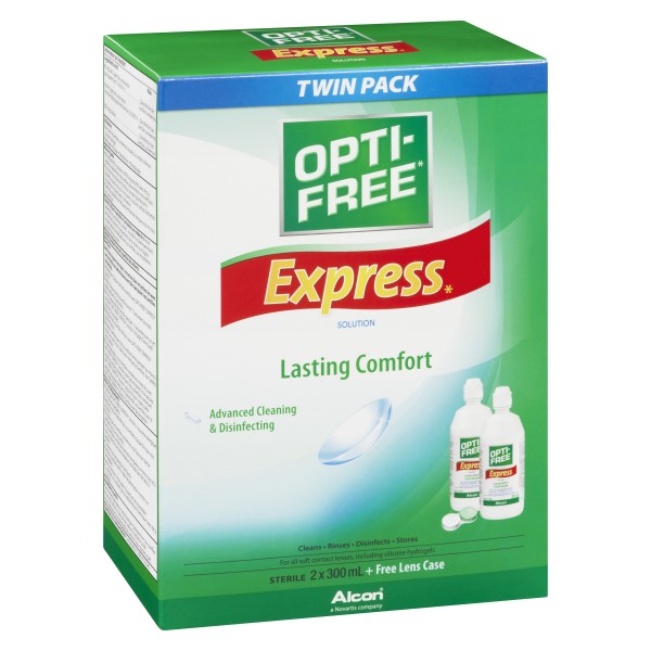 Opti-Free Express Lasting Comfort Solution Twin Pack