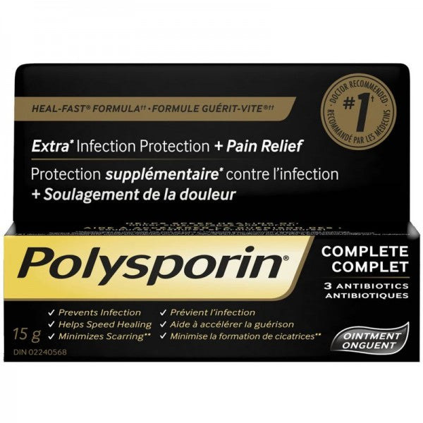 Polysporin Complete Antibiotic Ointment - 15 g