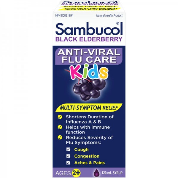 Sambucol Kids Anti-Viral Flu Care Syrup - Black Elberberry