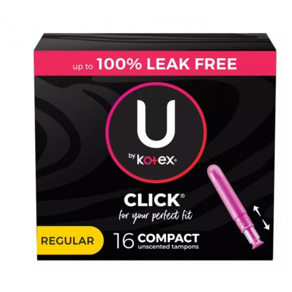 U by Kotex Click Compact Unscented Tampons - Regular