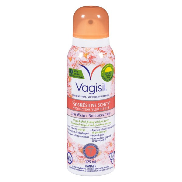 Vagisil Feminine Spray Dry Wash - Peach Blossom