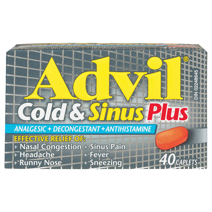Advil Cold and Sinus Plus 40 Caplets