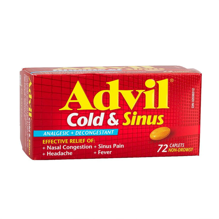 Advil Cold and Sinus 72 Caplets