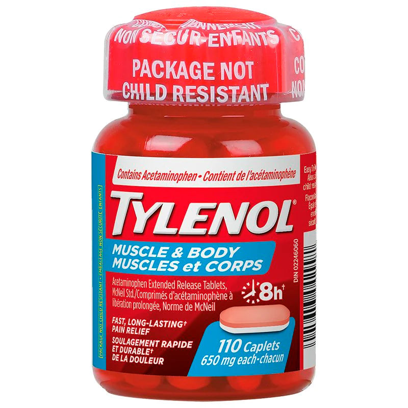Tylenol Muscle and Body 110 Caplets
