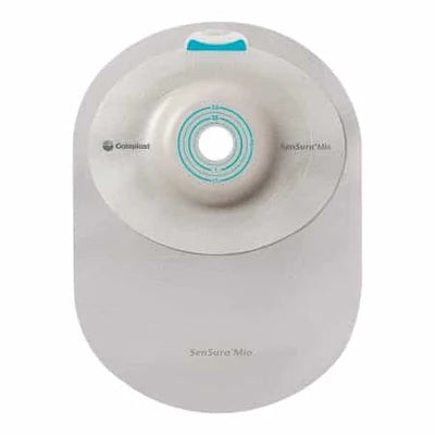 SenSura® One-Piece Mio Closed Pouch, Opaque with inspection window 8-1/2" (22cm), Convex Deep, Stoma Opening 1-3/8" (35mm) - Box of 10